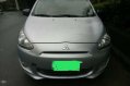 Mitsubishi Mirage Hatchback GLX 2013 MT Silver For Sale -1