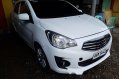 White Mitsubishi Mirage G4 2014 at 38000 km for sale-1