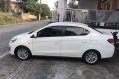 White Mitsubishi Mirage G4 2017 Automatic Gasoline for sale-1