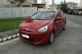 Red Mitsubishi Mirage 2015 for sale in Bacoor-0
