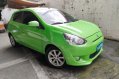 Selling Green Mitsubishi Mirage 2013 in Quezon City-1