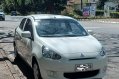 White Mitsubishi Mirage 2014 Hatchback for sale in Antipolo-0