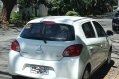 White Mitsubishi Mirage 2014 Hatchback for sale in Antipolo-2