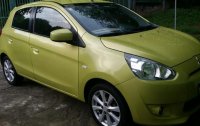 Selling Mitsubishi Mirage 2013 Hatchback Automatic Gasoline in Bayambang