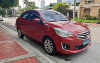 Selling Red Mitsubishi Mirage G4 2014 Automatic Gasoline at 81000 km