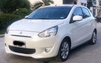 2nd Hand Mitsubishi Mirage 2014 Hatchback Automatic Gasoline for sale in Parañaque