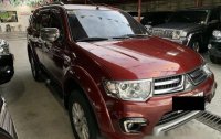 Selling Red Mitsubishi Montero Sport 2015 at Automatic Diesel