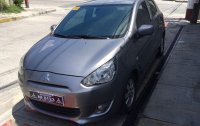 Selling 2nd Hand Mitsubishi Mirage 2015 Hatchback Manual Gasoline at 30000 km in Quezon City