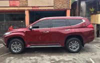 Red Mitsubishi Montero Sport 2018 Automatic Diesel for sale in Olongapo