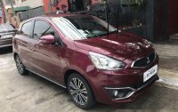 Selling Red Mitsubishi Mirage 2017 at 12000 km 