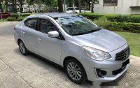 Silver Mitsubishi Mirage G4 2015 Automatic Gasoline for sale 