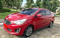 Sell Red 2016 Mitsubishi Mirage G4 Manual Gasoline at 45000 km 