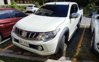 White Mitsubishi Strada 2017 for sale in Silang