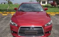 Red Mitsubishi Lancer 2014 for sale in Davao