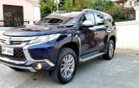 Blue Mitsubishi Montero 2018 for sale in Quezon City