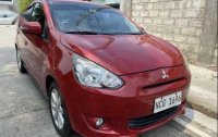 Red Mitsubishi Mirage 2015 for sale in Automatic