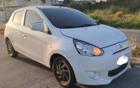 White Mitsubishi Mirage 2013 Hatchback at Automatic  for sale in General Mariano Alvarez