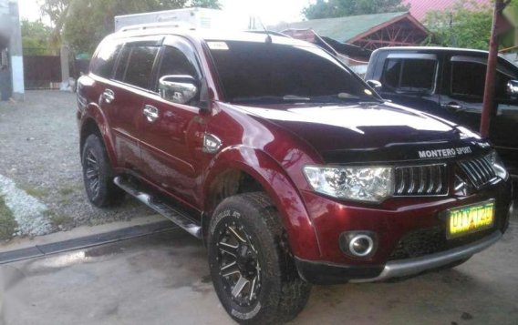 mitsubishi montero gls v 2012 red for sale 