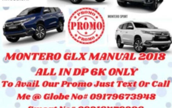 Montero glx manual 2018  for sale