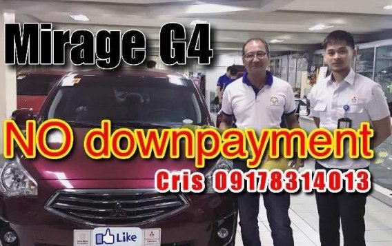 No downpayment 2018 Mirage G4 GLS Automatic Promo
