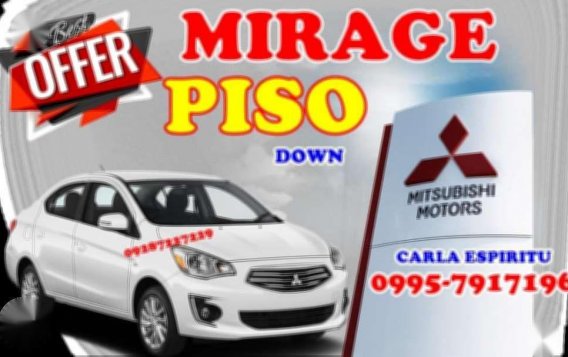 Grab now mitsubishi mirage g4 PISO down free TABET vs montero