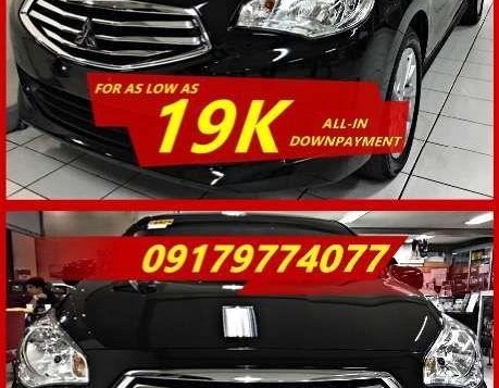 Lowest promo is on at 19K DP 2018 Mitsubishi Mirage G4 Glx Manual