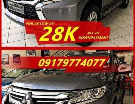 Low down at 28K ALL IN 2018 Mitsubishi Montero Sport Gls Automatic