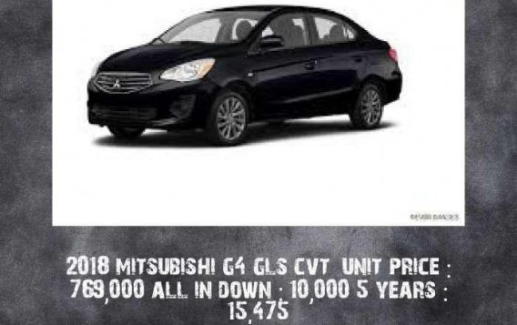 2018 Mitsubishi Mirage G4 GLS CVT Best Deal Promo