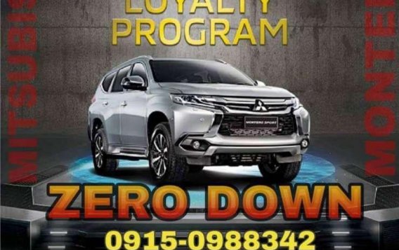 Easy to own AT ZERO DOWN Mitsubishi Montero Sport GLX MT 2018