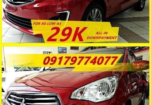 Lowest down and monthly 2018 Mitsubishi Mirage G4 Glx Manual