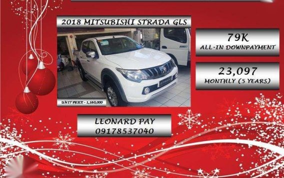 Low DP - 2018 Mitsubishi Strada GLS at 79K All In