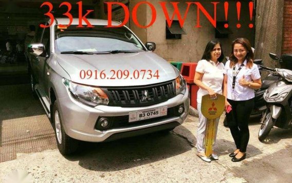 33k DOWNPAYMENT ONLY2018 Mitsubishi Strada Glx Manual montero L300