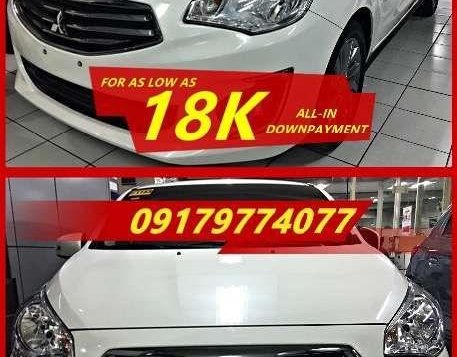 For as low as 18K DP 2018 Mitsubishi Mirage G4 Glx Manual Automatic
