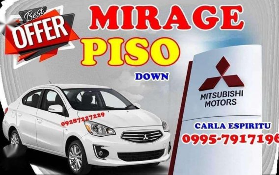Mitsubishi Mirage g4 PISO down 2019 FOR SALE