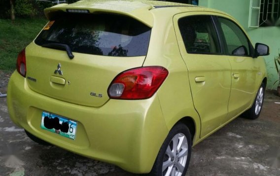 Selling Mitsubishi Mirage 2013 Hatchback Automatic Gasoline in Bayambang