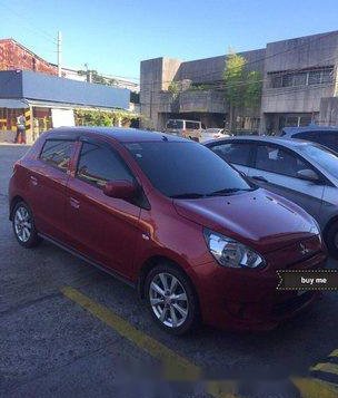 Red Mitsubishi Mirage 2014 Manual Gasoline for sale