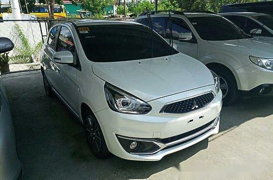 White Mitsubishi Mirage 2018 Automatic Gasoline for sale in Cebu City