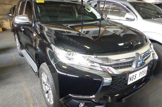 Black Mitsubishi Montero Sport 2018 Manual Diesel for sale in Quezon City