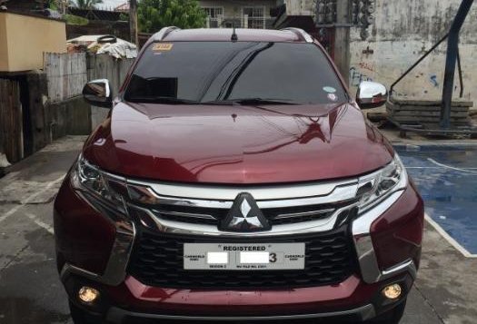 Red Mitsubishi Montero Sport 2018 Automatic Diesel for sale in Olongapo