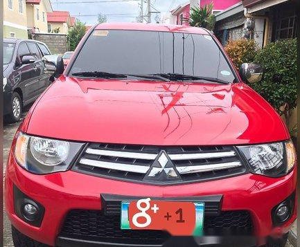 Red Mitsubishi Strada 2014 Automatic Diesel for sale 