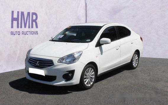 Selling White Mitsubishi Mirage G4 2017 Manual Gasoline