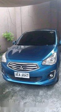 Selling Blue Mitsubishi Mirage G4 2014 at 33000 km