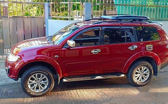 Selling Red Mitsubishi Montero sport 2014 Automatic Diesel