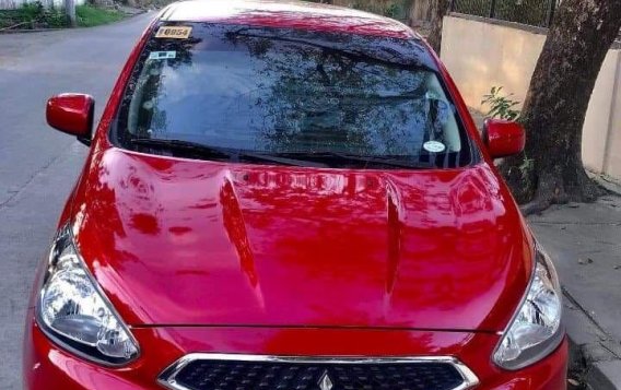 Red Mitsubishi Mirage 2018 for sale in Manual