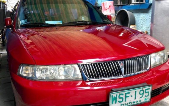 Red Mitsubishi Lancer 2001 for sale in Quezon City