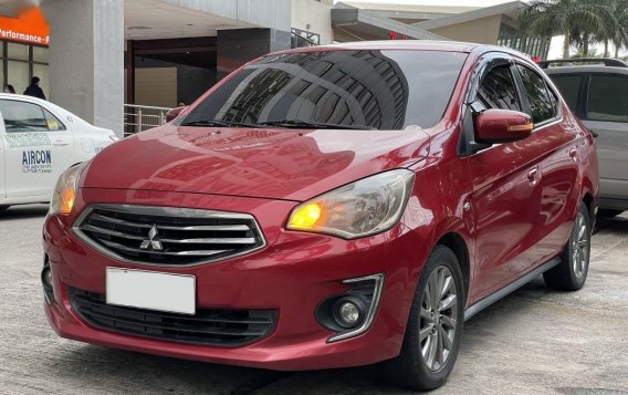 Red Mitsubishi Mirage 2015 for sale in Manual