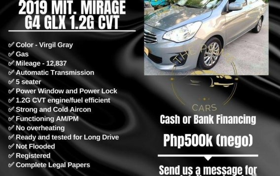 Selling Silver Mitsubishi Mirage G4 2019 in Quezon