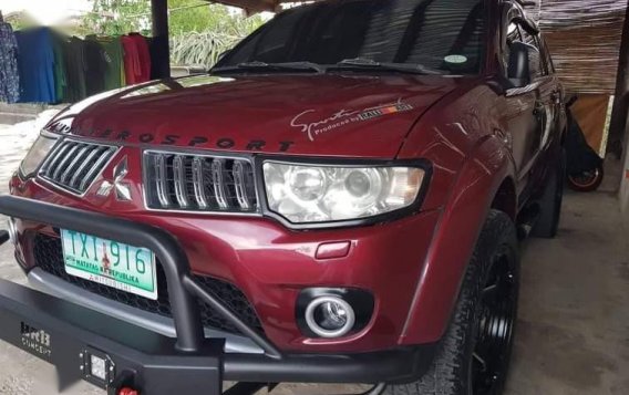 Red Mitsubishi Montero Sport 2011 for sale in Silang