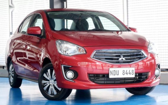 Selling Red Mitsubishi Mirage 2016 in Quezon City