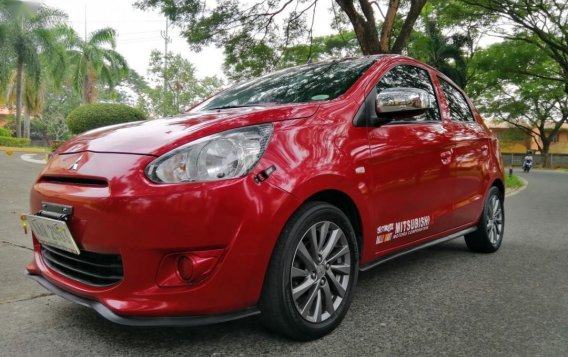 Red Mitsubishi Mirage 2014 for sale in Automatic